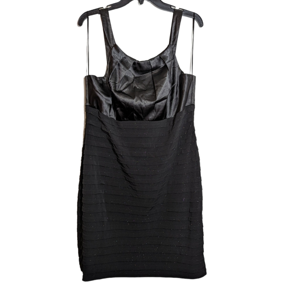 R&M Richards Black Formal Cocktail Dress Size 16‎